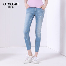 洛詩(shī)琳（LUXLEAD）   女 九分褲 牛仔褲
