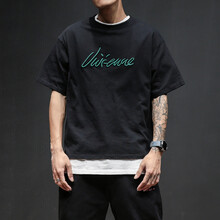 古萊登（GODLIKE） 短袖 男士T恤 黑色 S，XL，4XL，5XL，L，XXXL，XXL，M