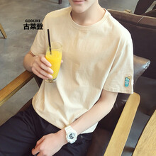 古萊登（GODLIKE） 短袖 男士T恤 杏色 S，XL，L，M，XXL，XXXL