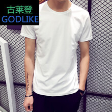 古莱登（GODLIKE） 短袖 男士T恤 纯白 XL，L，M，XXL