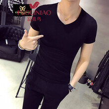 富貴鳥（FUGUINIAO） 短袖 男士T恤 黑色 XL，L，XXL，M