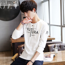 提克 長(cháng)袖 男士T恤 【不加絨】白色 