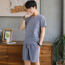 富貴鳥(niǎo)（FUGUNIAO） 短袖 男士T恤 M006灰色 XL，L，XXXL，M，加大，XXL