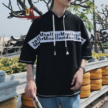 C2潮朝（C2 CHAOZHAO） 短袖 男士T恤 黑色B239-T801 XL，L，XXL，M