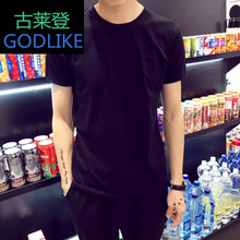 古萊登（GODLIKE） 短袖 男士T恤 純黑 XL，L，XXL，M