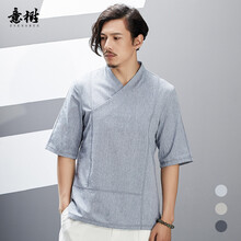 意樹(shù)（EYENSREE） 短袖 男士T恤 花紗藍(lán) S，XL，L，M，XXL