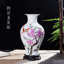 水點桃花花瓶