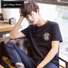 Collegehome 短袖 男士T恤 黑色 