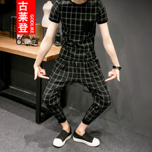 古萊登（GODLIKE） 短袖 男士T恤 白格 XL，L，XXL，M，XXXL
