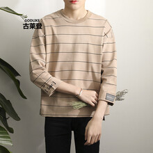 古萊登（GODLIKE） 七分袖 男士T恤 卡其色 XL，L，M，XXL，XXXL