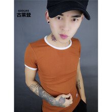 古萊登（GODLIKE） 短袖 男士T恤 8103深棕色 S，XL，L，XXXL，M，XXL