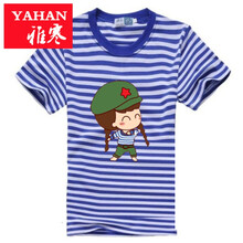 雅寒（yahan） 短袖 男士T恤 大人前進(jìn)女圖案 S