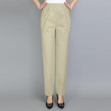 卡維妲（KAWEIDA） 高腰 直筒褲 女 長(cháng)褲 休閑褲