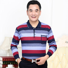 瀚瑞（HANRI'S） 長(zhǎng)袖 男士T恤 HR68-1酒紅 
