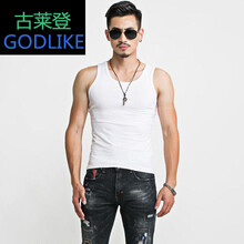 古萊登（GODLIKE） 短袖 男士T恤 背心白色 