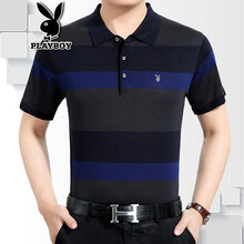 花花公子（PLAYBOY） 短袖 男士T恤 1756藍(lán)色 XL，L，XXXL，M，XXL