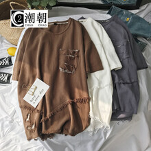 C2潮朝（C2 CHAO CHAO） 短袖 男士T恤 咖啡色 XL，L，XXL，XXXL，M
