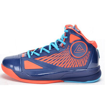 匹克（PEAK）籃球鞋深海藍/亮橙紅 42