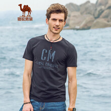 駱駝（CAMEL） 短袖 男士T恤 黑色 XL，L，M，XXL，XXXL
