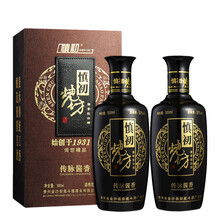 慎初燒坊52%vol375mL-500mL，500ml*2 醬香型，醬香