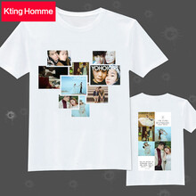 KtingHomme 短袖 男士T恤 童裝純白T+前后印 S，XL，L，XXL，XXXL，M