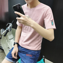 丹杰仕（DAN JIE SHI） 短袖 男士T恤 909粉紅色 