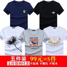 傲信鳥 短袖 男士T恤 保時捷藍+火箭黑+一枝花白+大白鯊灰+金翅膀白 