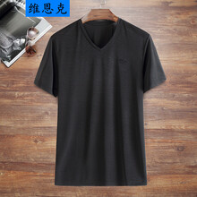 維恩克 短袖 男士T恤 黑色 XL，加大，XXL，XXXL