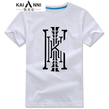 凱安尼（KAIANNI） 短袖 男士T恤 桔紅色 黑碎片歐文 白T S