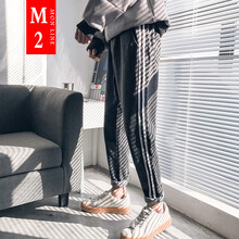 m2mon line 直筒褲 青春休閑 男士牛仔褲