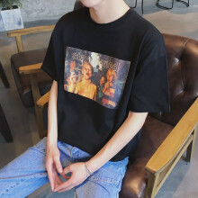 丹杰仕（DANJIESHI） 短袖 男士T恤 黑色 S，XL，L，XXL，M，XXXL