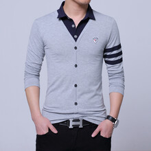 澤荃（ze quan） 長(cháng)袖 男士T恤 208淺灰色 