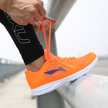 李寧（LI-NING）跑步鞋熒光耀橙/新湖人紫 44，41，42，43