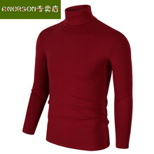 ANERSEN 長袖 男士T恤 暗紅色 XL，L，M，XXL