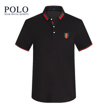 Royal Queen's Polo Team 短袖 男士T恤 +90黑色 