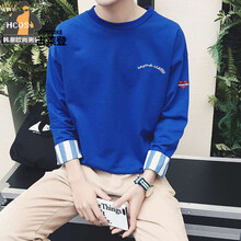 古萊登（GODLIKE） 七分袖 男士T恤 藍(lán)色 XL，L，M，XXXL，XXL
