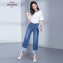 新穎阿瑪施正（NOVEL AMASS ZEN）   女 九分褲 牛仔褲