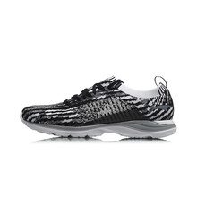 李寧（LI-NING）跑步鞋標(biāo)準(zhǔn)黑/標(biāo)準(zhǔn)白/巖石灰-11 