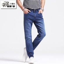 小魔魚(yú)（BS2B） 直筒褲  男士牛仔褲