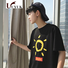 UYUK 短袖 男士T恤 黑色 S，XL，L，M，XXL