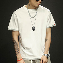 沐秋（MUQIU） 短袖 男士T恤 白色 XL，L，M，XXXL，XXL