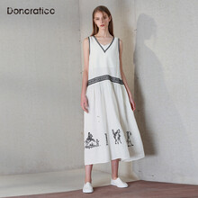 達(dá)衣巖（Donoratico） 人物 繡花 連衣裙