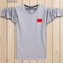 BOYXCO 長袖 男士T恤 灰色 長袖 S，XL，L，M，XXXL，XXL，加大