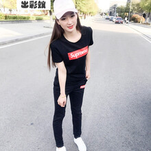 出彩蟻 短袖 男士T恤 黑色(女） 