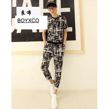BOYXCO 短袖 男士T恤 Y12九分套裝 