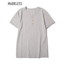 MARKLESS 短袖 男士T恤 花灰色 XL，L，M，XXL