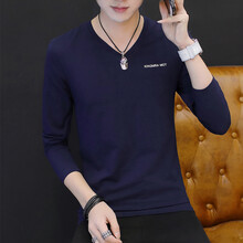 澳以純純 長袖 男士T恤 寶藍(lán)色 XL，L，M