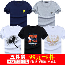 傲信鳥(niǎo) 短袖 男士T恤 保時(shí)捷藍(lán)+火箭灰+一枝花白+大白鯊黑+金翅膀白 