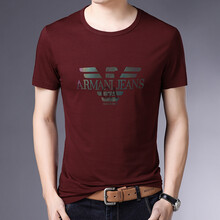 淘麥唯品（TAOMAIVIP） 短袖 男士T恤 酒紅 