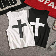 古萊登（GODLIKE） 無袖 男士T恤 白色 XL，L，XXL，XXXL，M